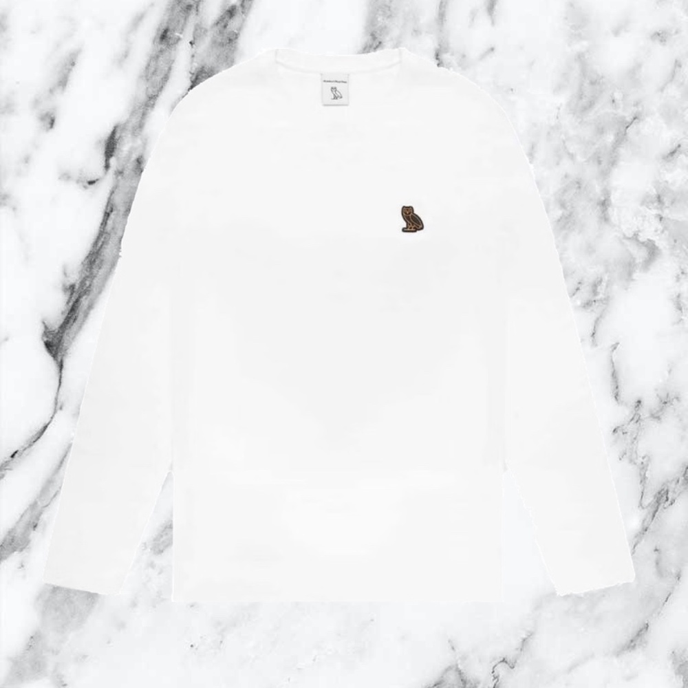 OVO Classic White Long Sleeve Tee